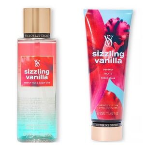 Victoria’s Secret Sizzling Vanilla Full Size Body Mist and Lotion- NWT